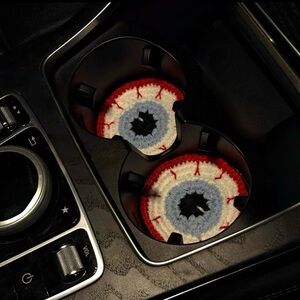 Crochet Eyeball Car Coasters